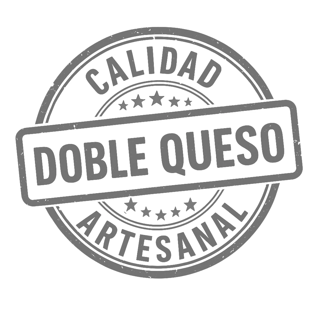sello calidad doble queso pizza
