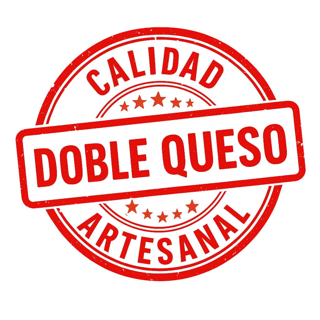 sello calidad doble queso pizza