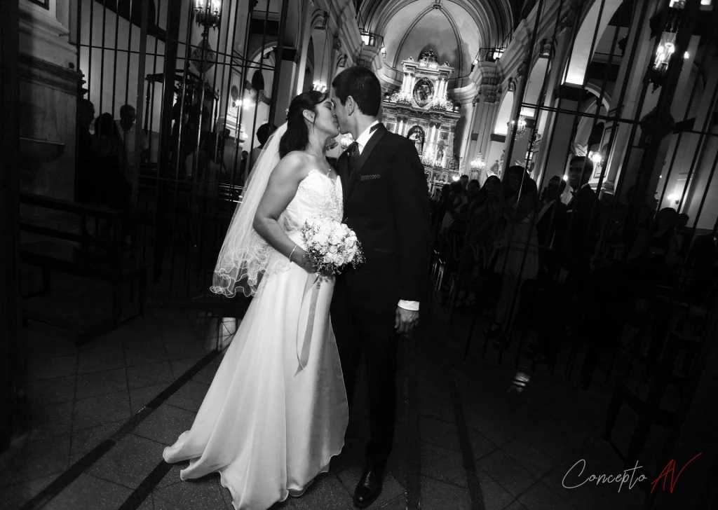 Novios recién casados
