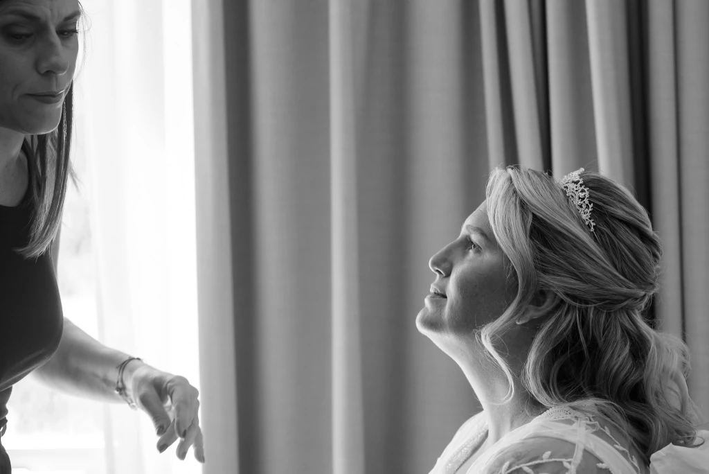 preparativos de la novia