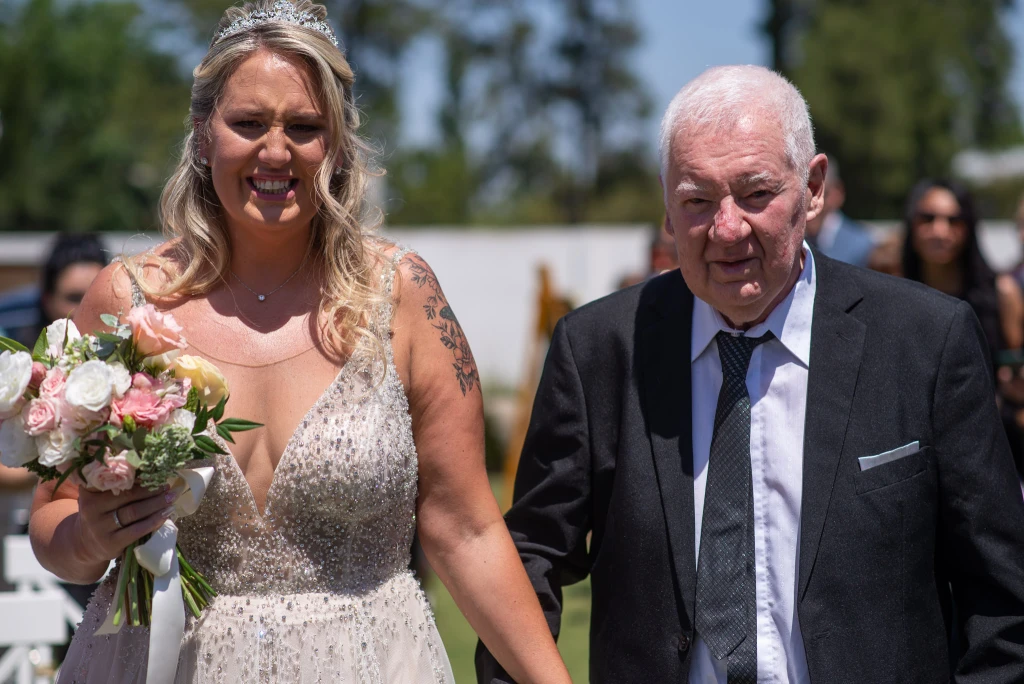 Entrada de la novia del brazo de su pap&aacute;