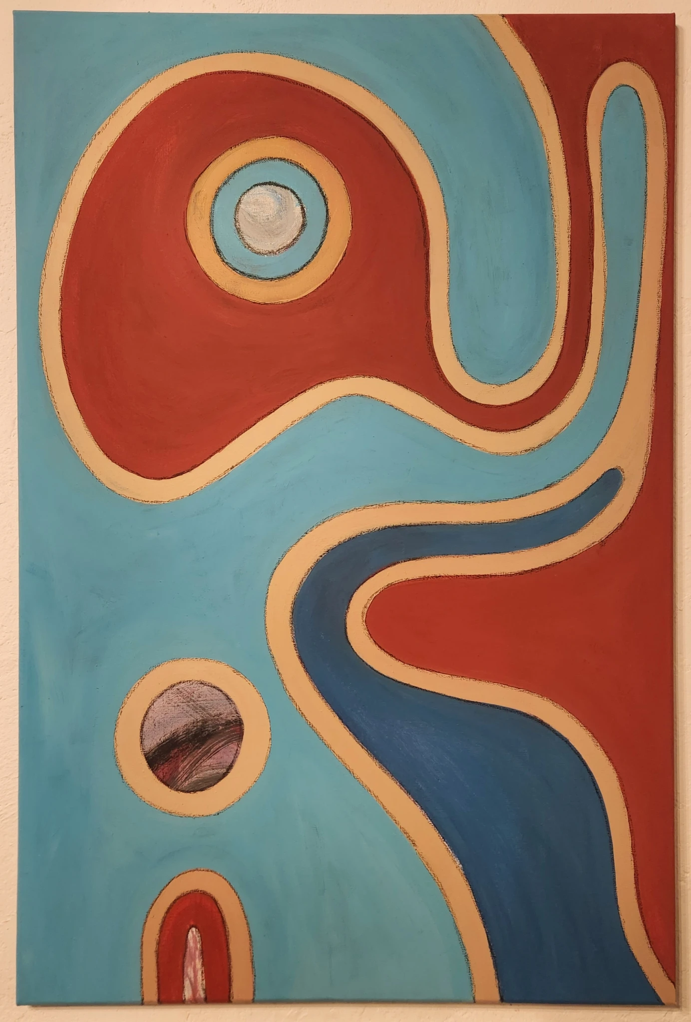 "Sangre de mi Sangre" Acrilico sobre lienzo 60x90
