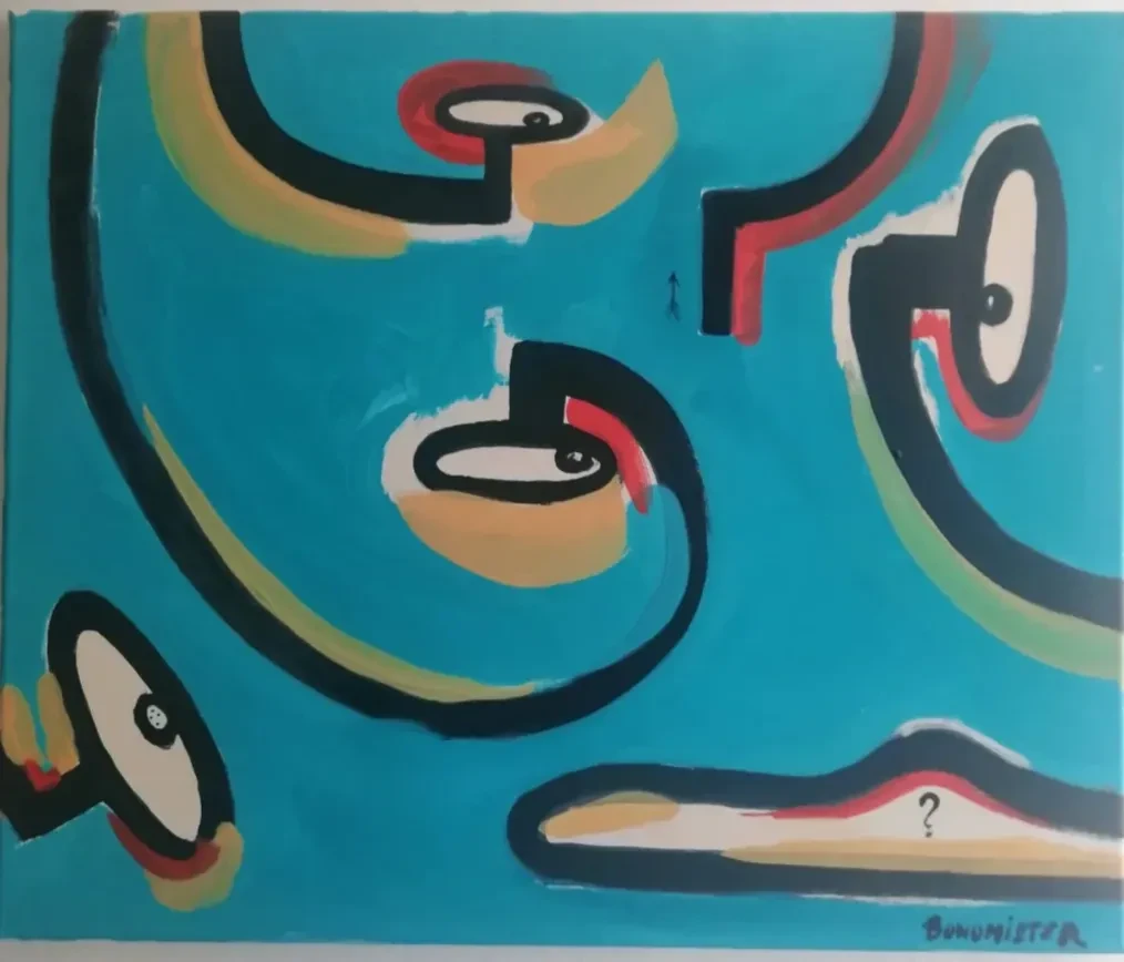 "Bailamos?" Acrilico sobre lienzo 50x60