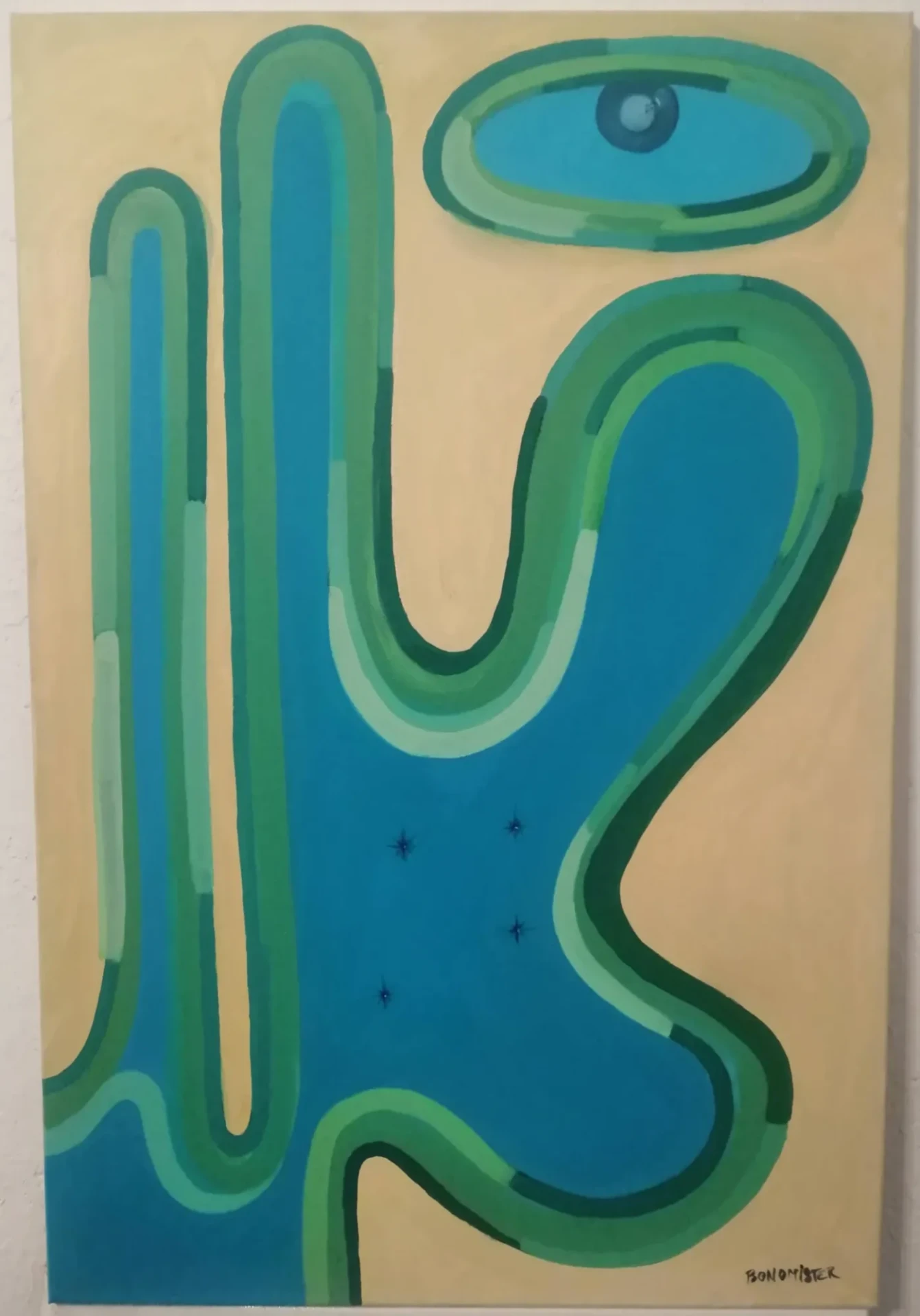 "Fluye" Acrilico sobre lienzo 60x90