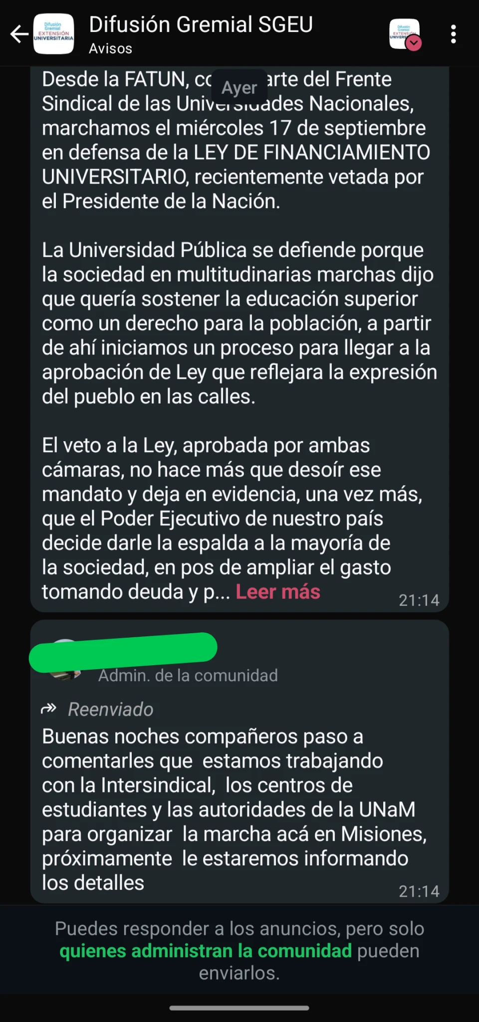 Comunicaci&oacute;n Apunam
